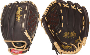 Rawlings 11.5in Youth Highlight Series Glove 2020, BROWN - LEFT HAND THROW