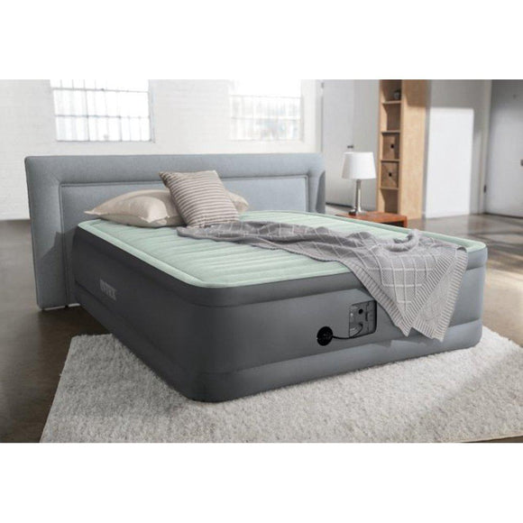Intex 18in Queen PremAire Elevated Airbed Mattress with Internal Pump